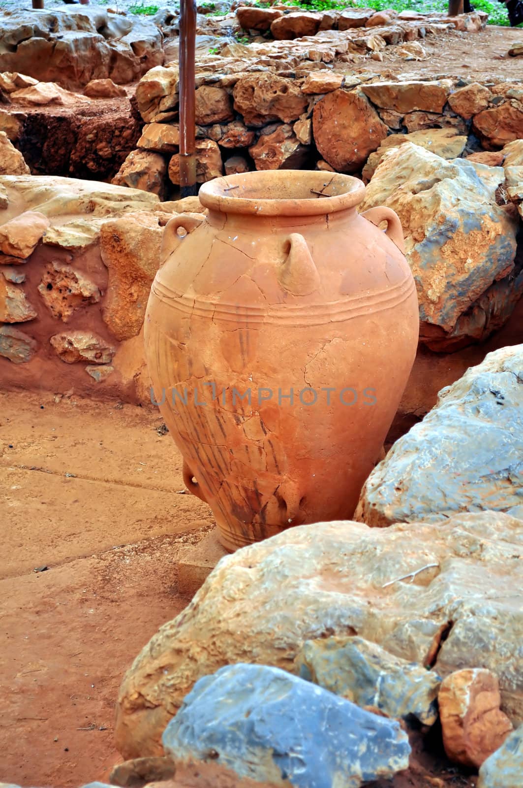 Travel photography: Ancient ruins: Archaeological site of Malia. Crete. Greece.