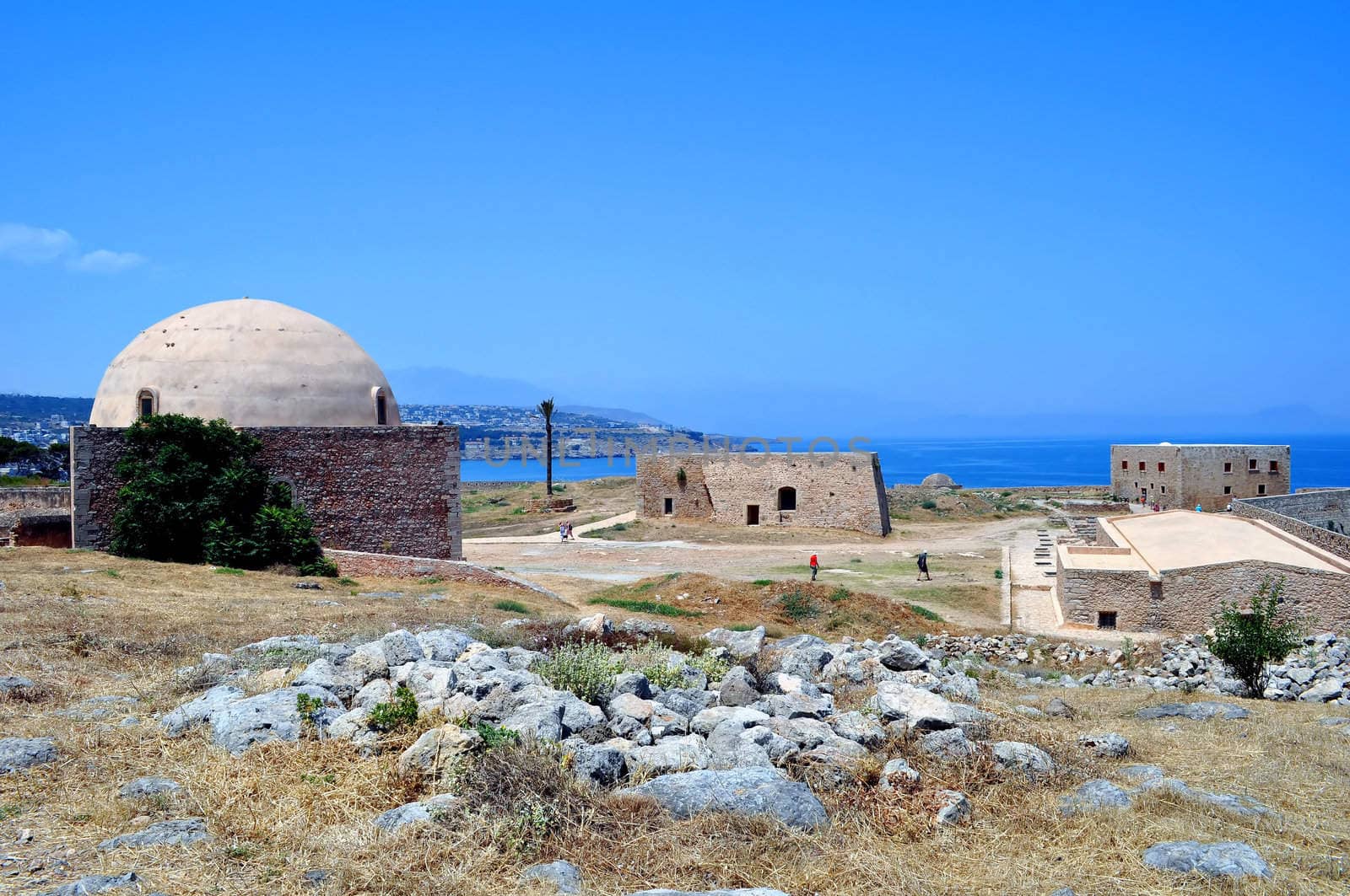 Travel photography: medieval fortress in Crete, Greece