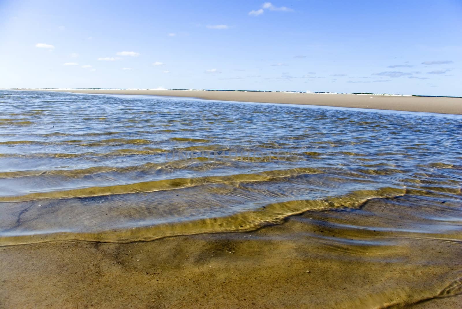 water and sand on travel in beach