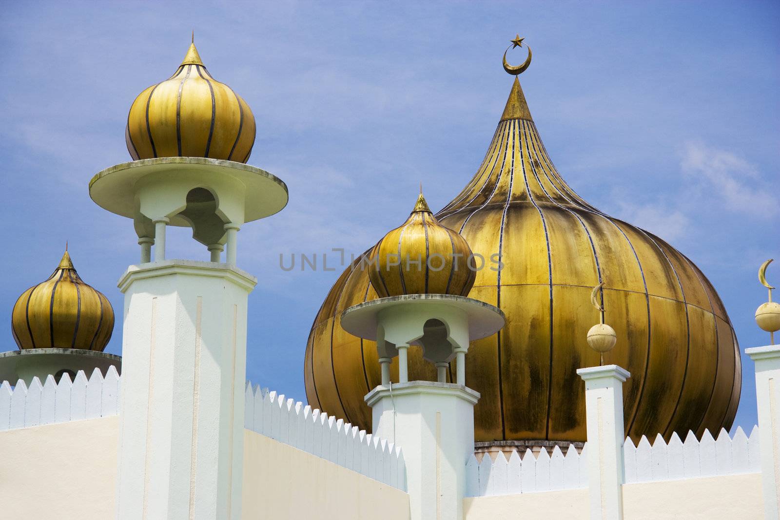 Image of Sultan Ahmad Shah Mosque, located at Pekan, Pahang, Malaysia.