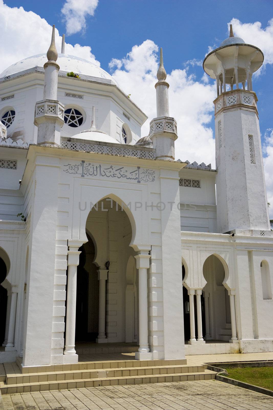 Image of Sultan Abdullah Mosque, located at Pekan, Pahang, Malaysia.