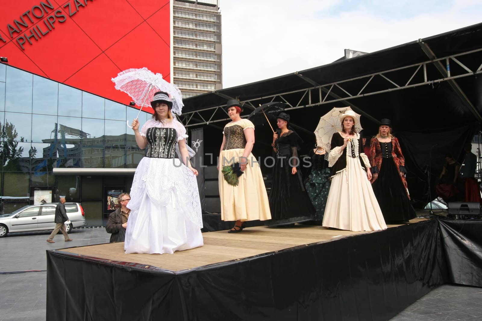 Fashion show at the Kelt, Gothic and Fantasy Festival in The Hague, Holland