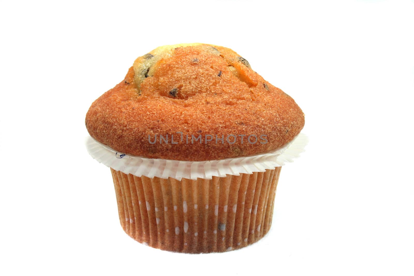 Muffin on a white background