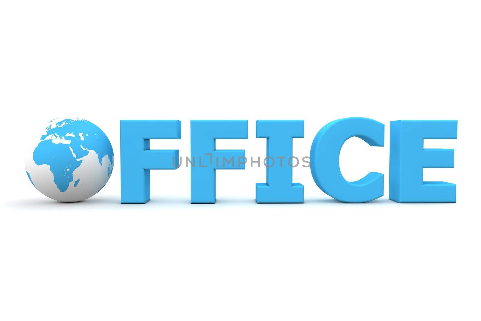 Office World Blue by PixBox