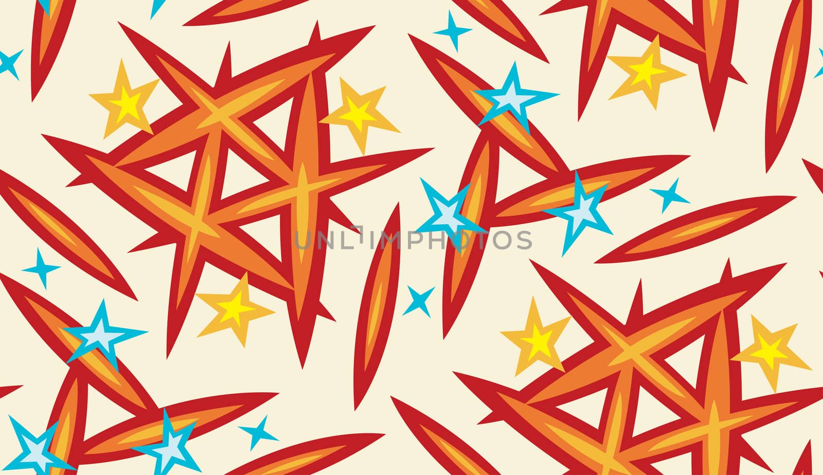Stars and sparks inside a seamless background wallpaper pattern 