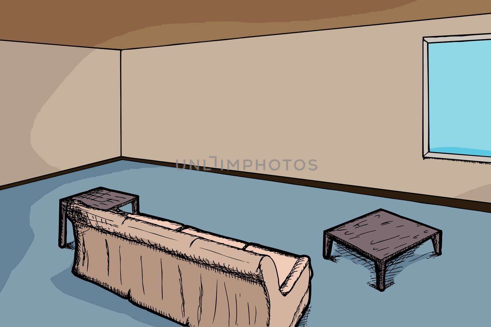 Modern Living Room by TheBlackRhino