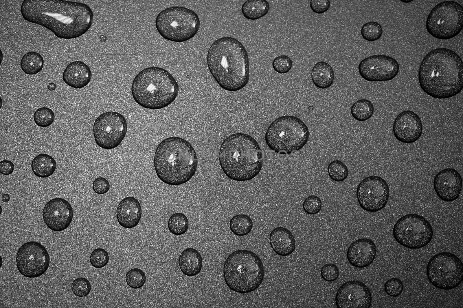 drops of pure water photographed while driving