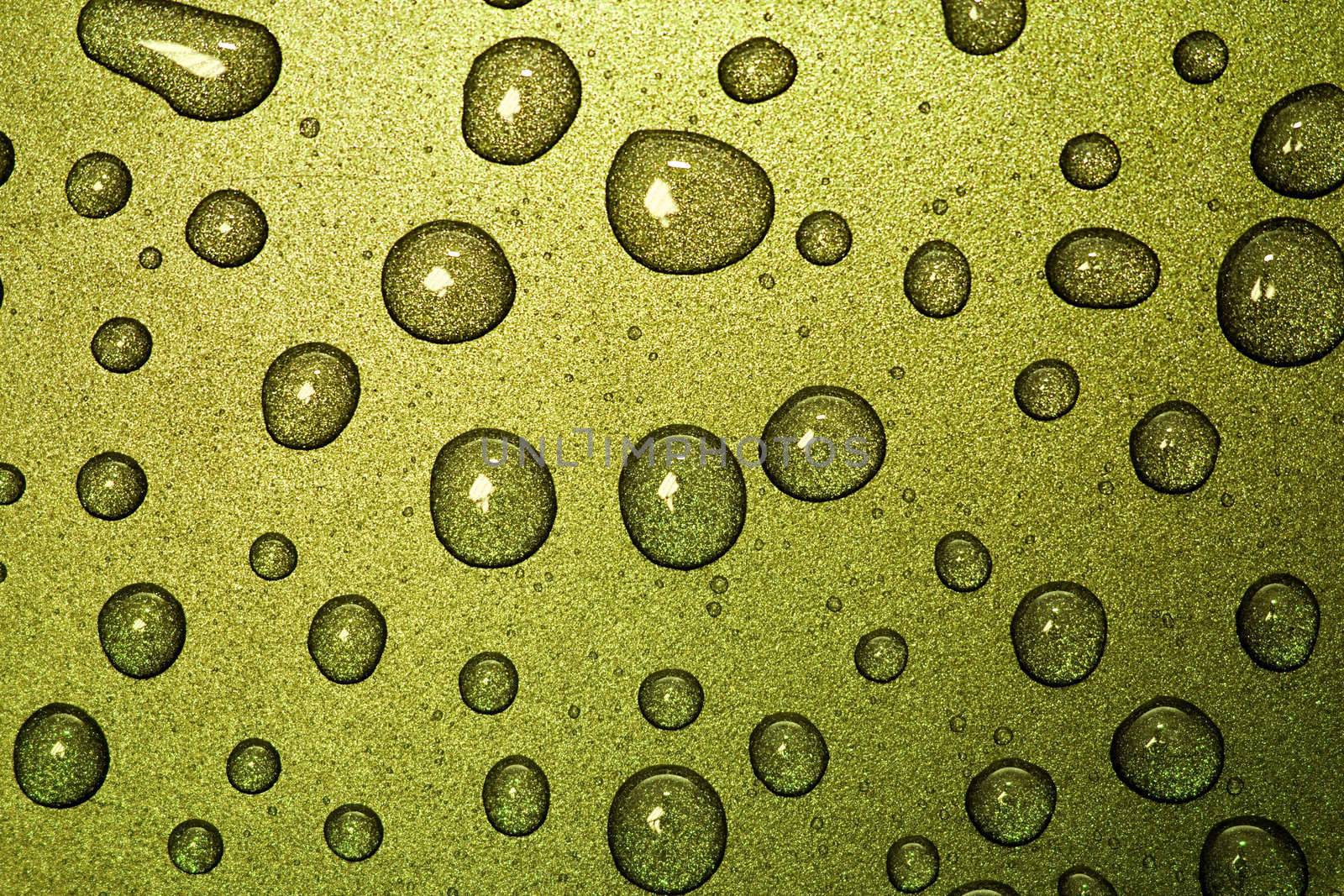 drops of pure water photographed while driving