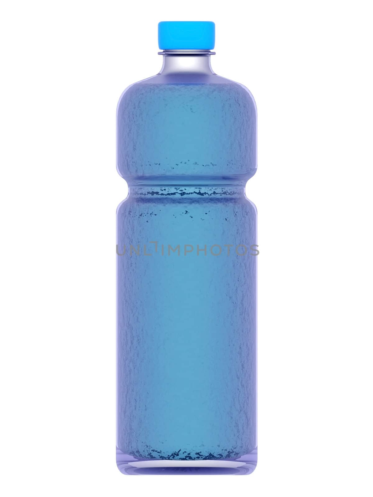 bottle of water on a white background