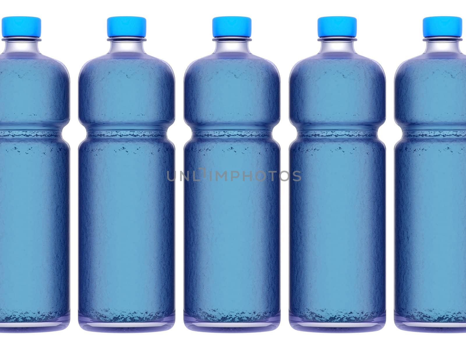 bottle of water on a white background