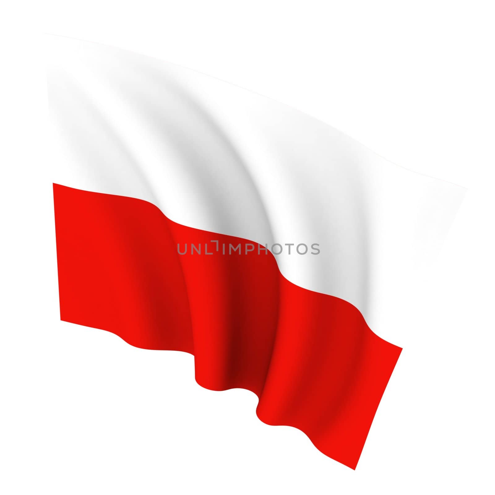 Beautiful flag on a white background