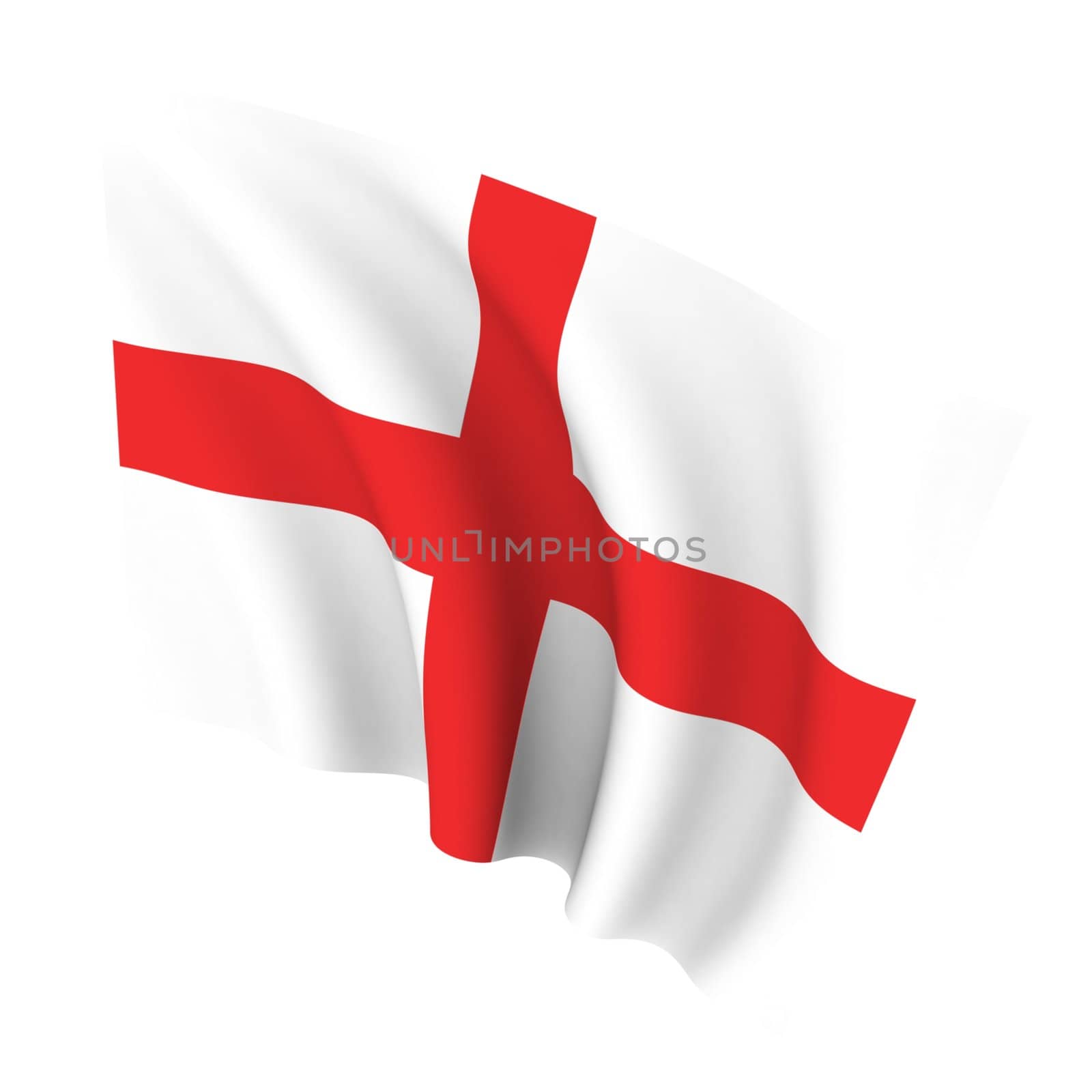 Beautiful flag on a white background