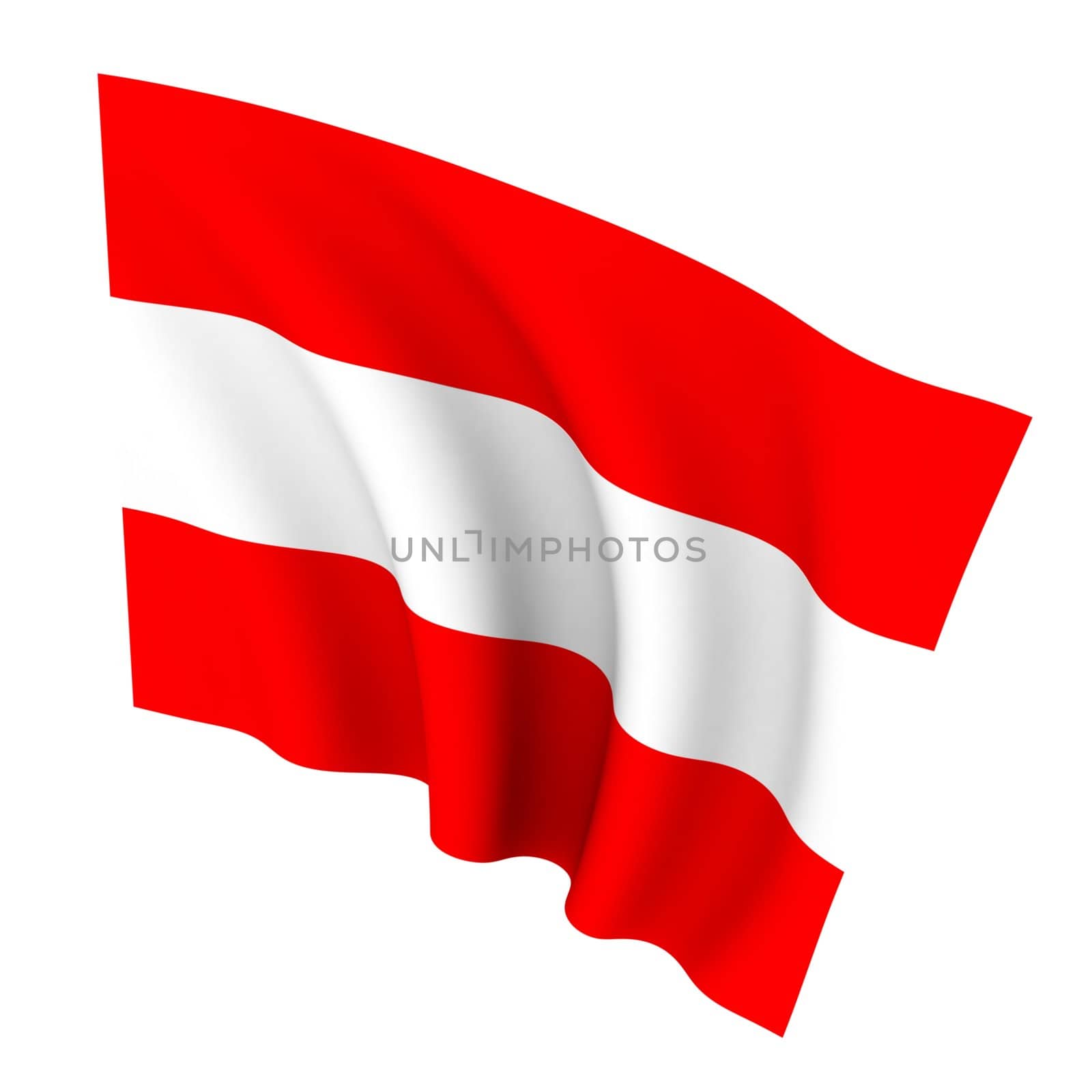 Beautiful flag on a white background