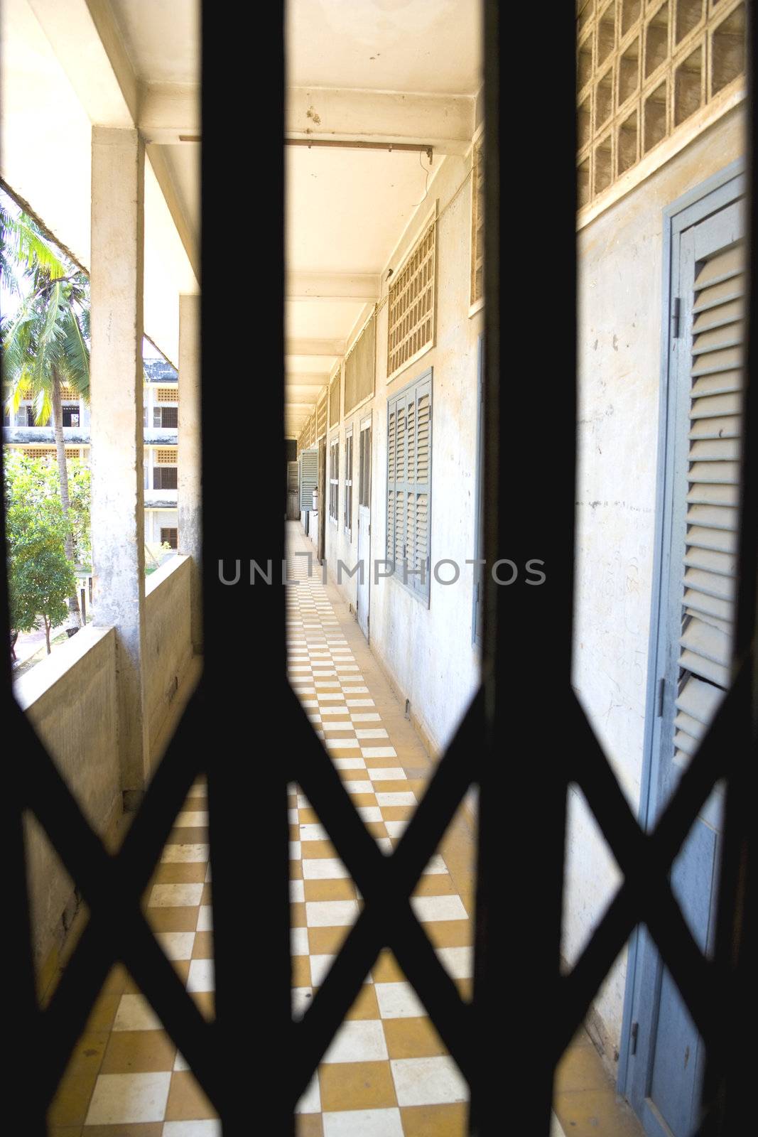 This is the actual prisonwhere many Cambodians were tortured and murdered by the Khmer Rouge. Formerly a school, converted into what was known as the notorious Security Prison 21 (S-21). About 17,000 people were interned here and only 12 survived. Now part of the Tuol Sleng Genocide Museum and it is in the same condition as when it was found by the liberating Vietnamese forces.