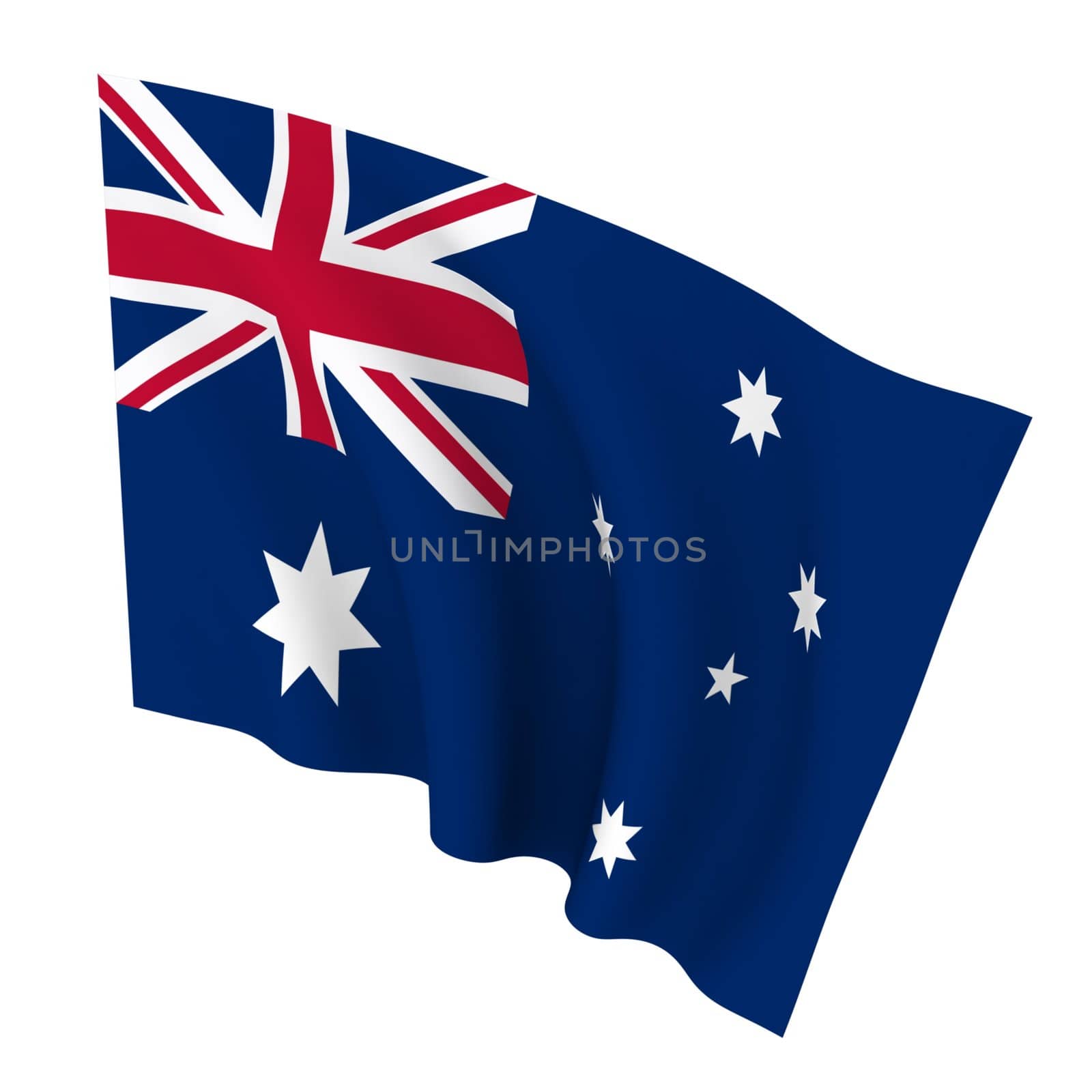 Beautiful flag on a white background