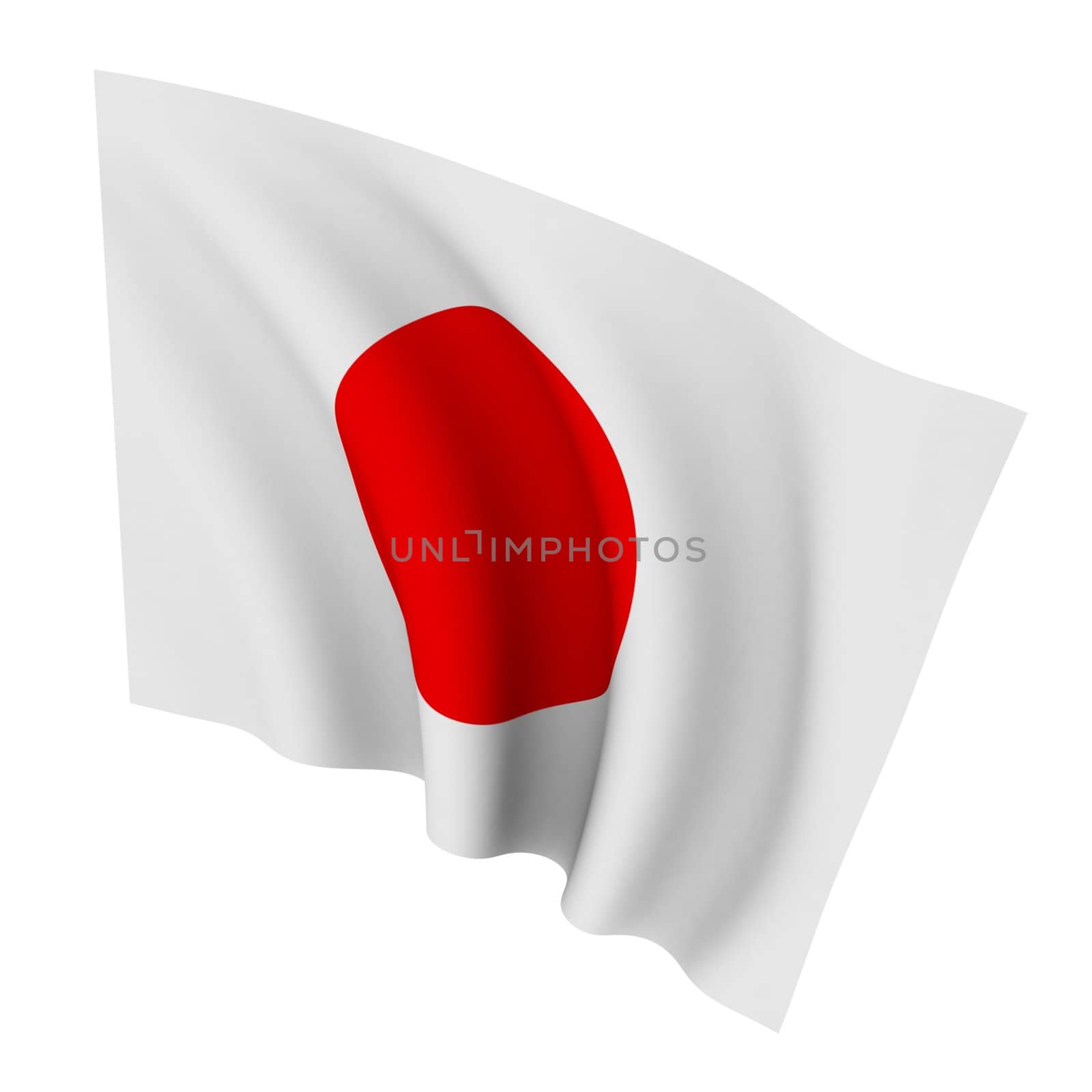 Beautiful flag on a white background