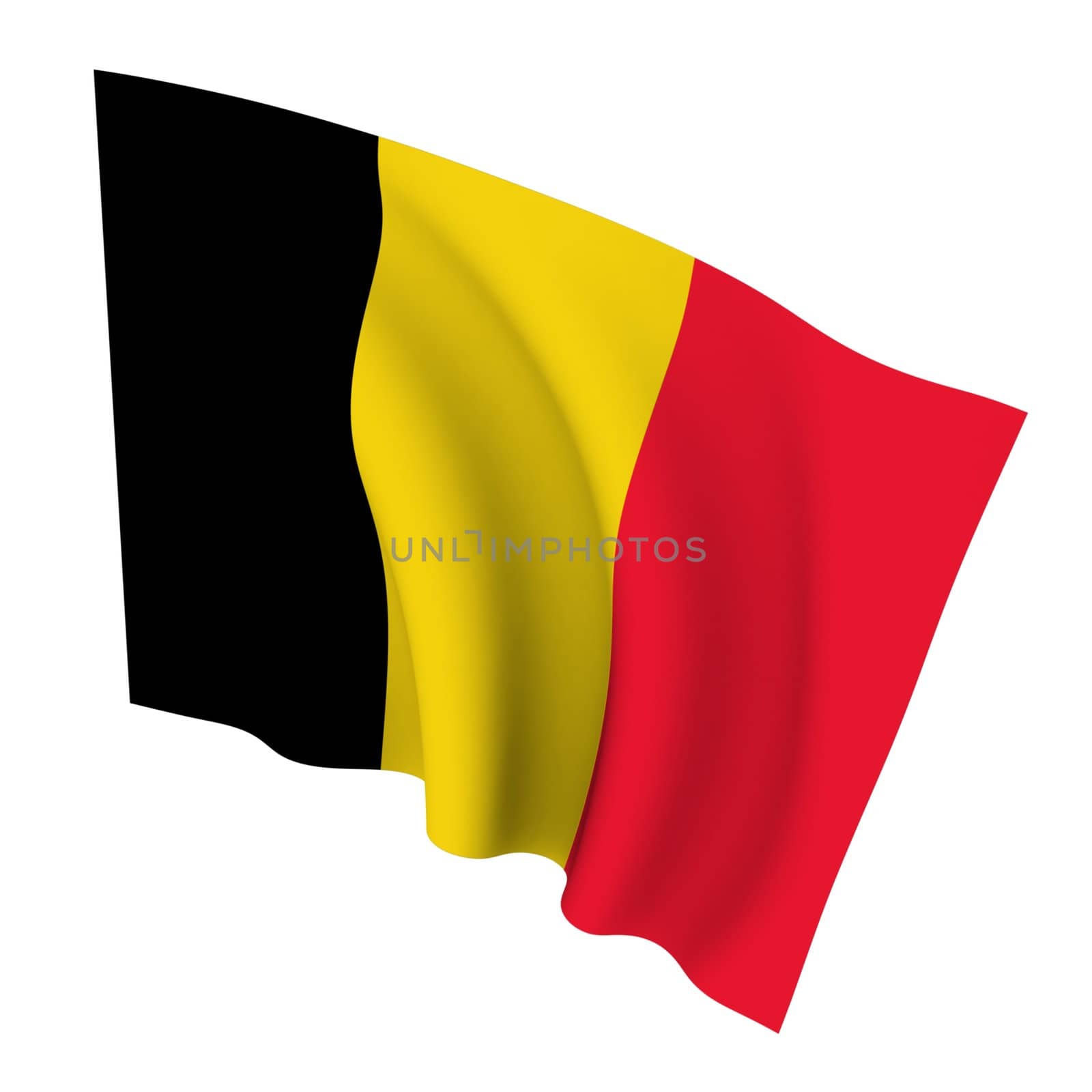 Beautiful flag on a white background