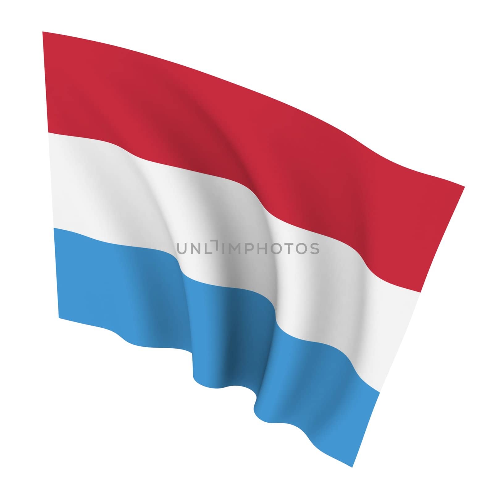 Beautiful flag on a white background