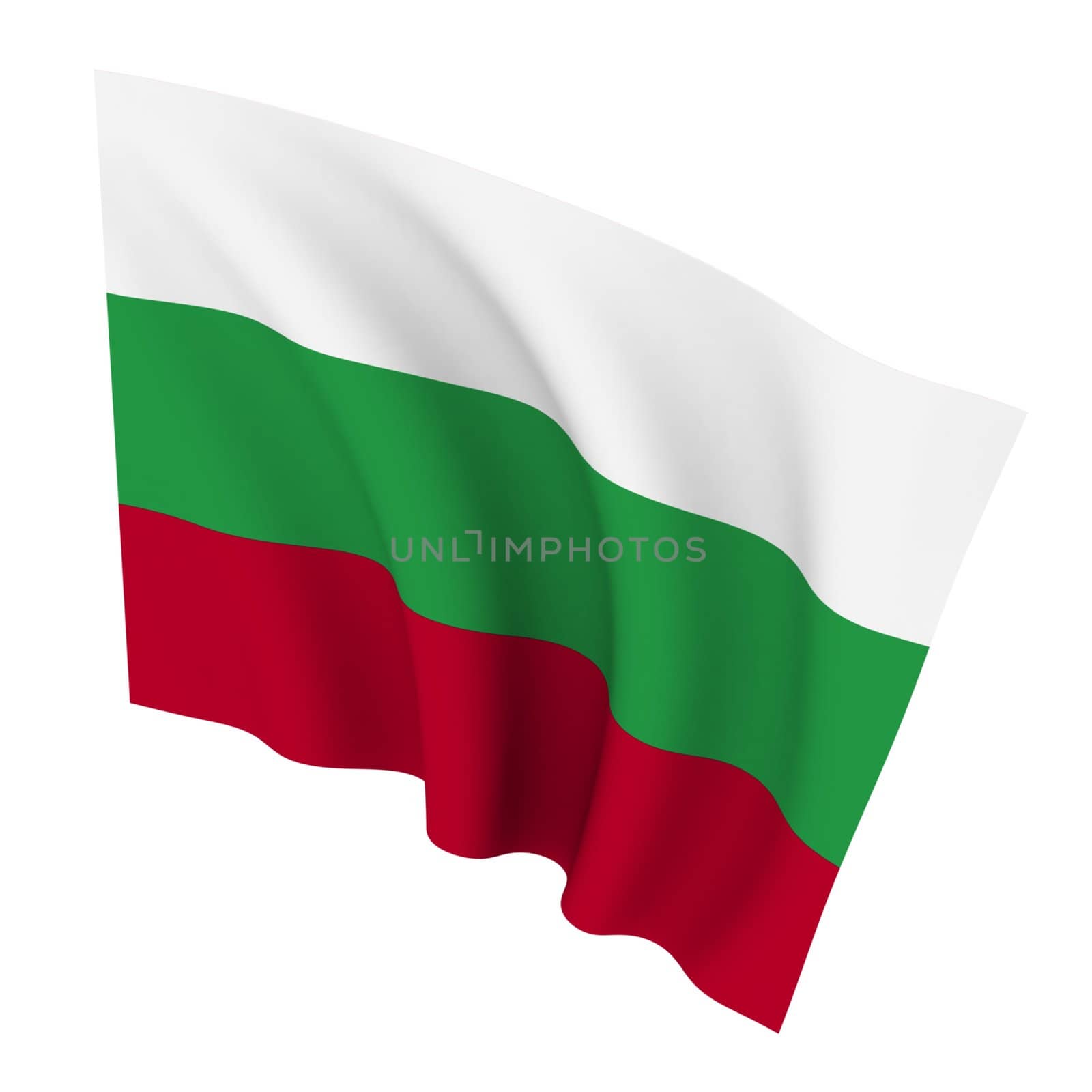 Beautiful flag on a white background