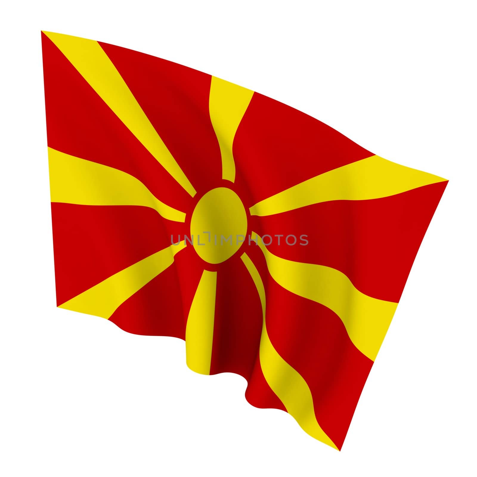 Beautiful flag on a white background