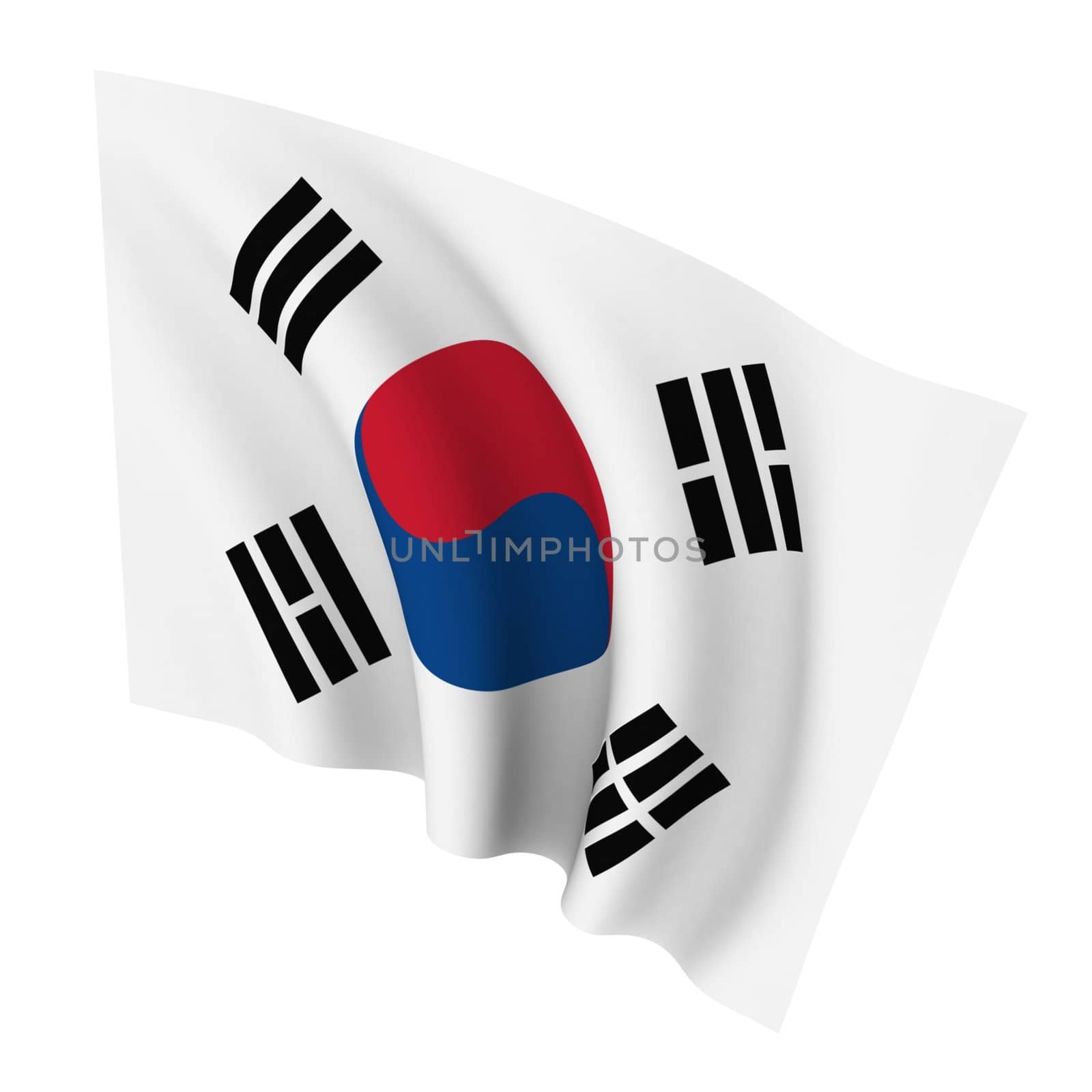 Beautiful flag on a white background
