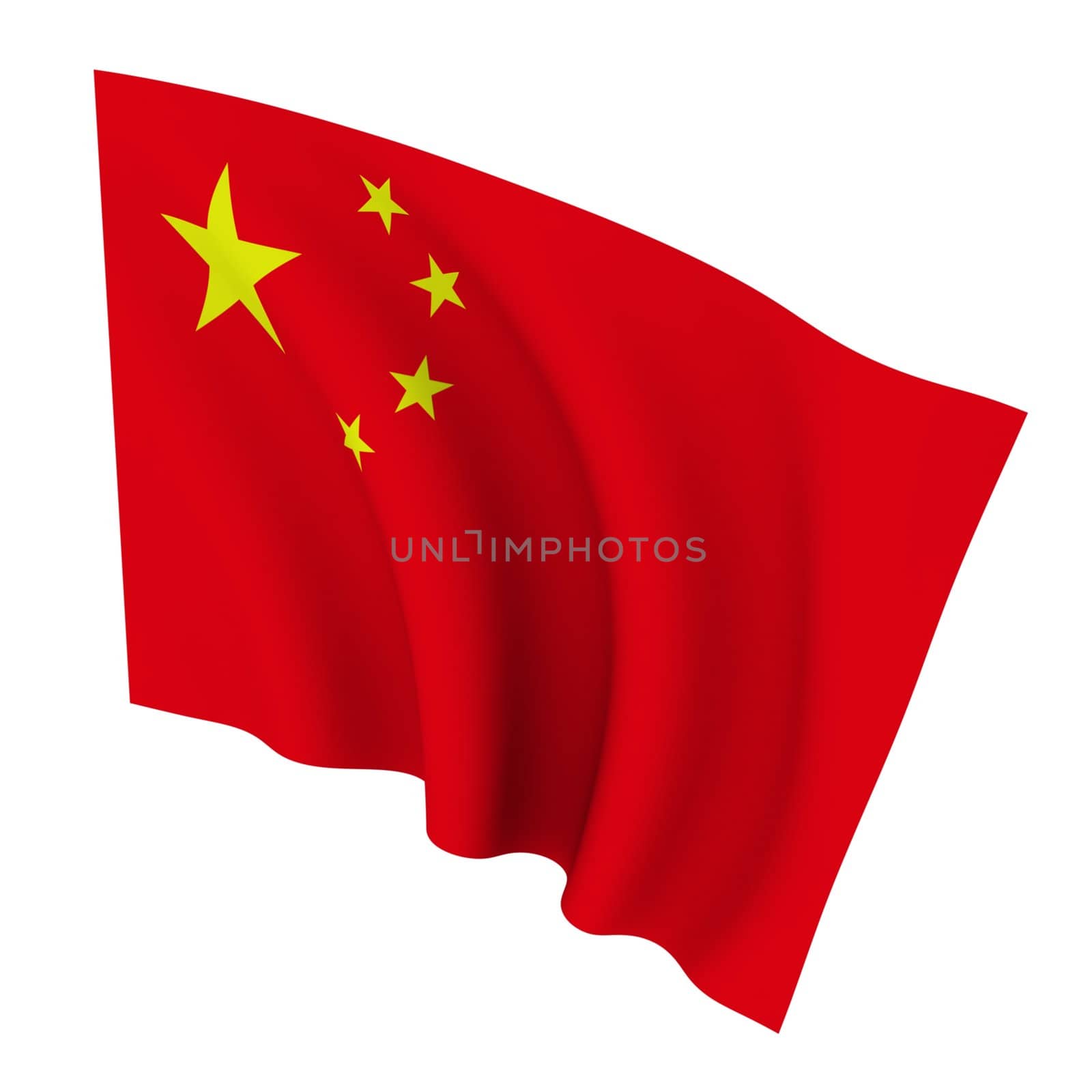 Beautiful flag on a white background