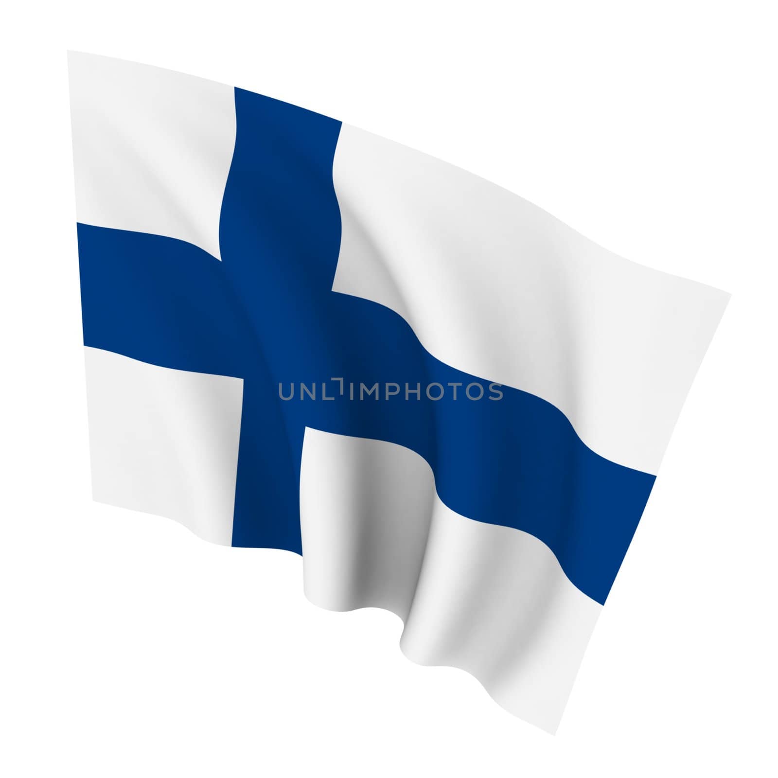 Beautiful flag on a white background