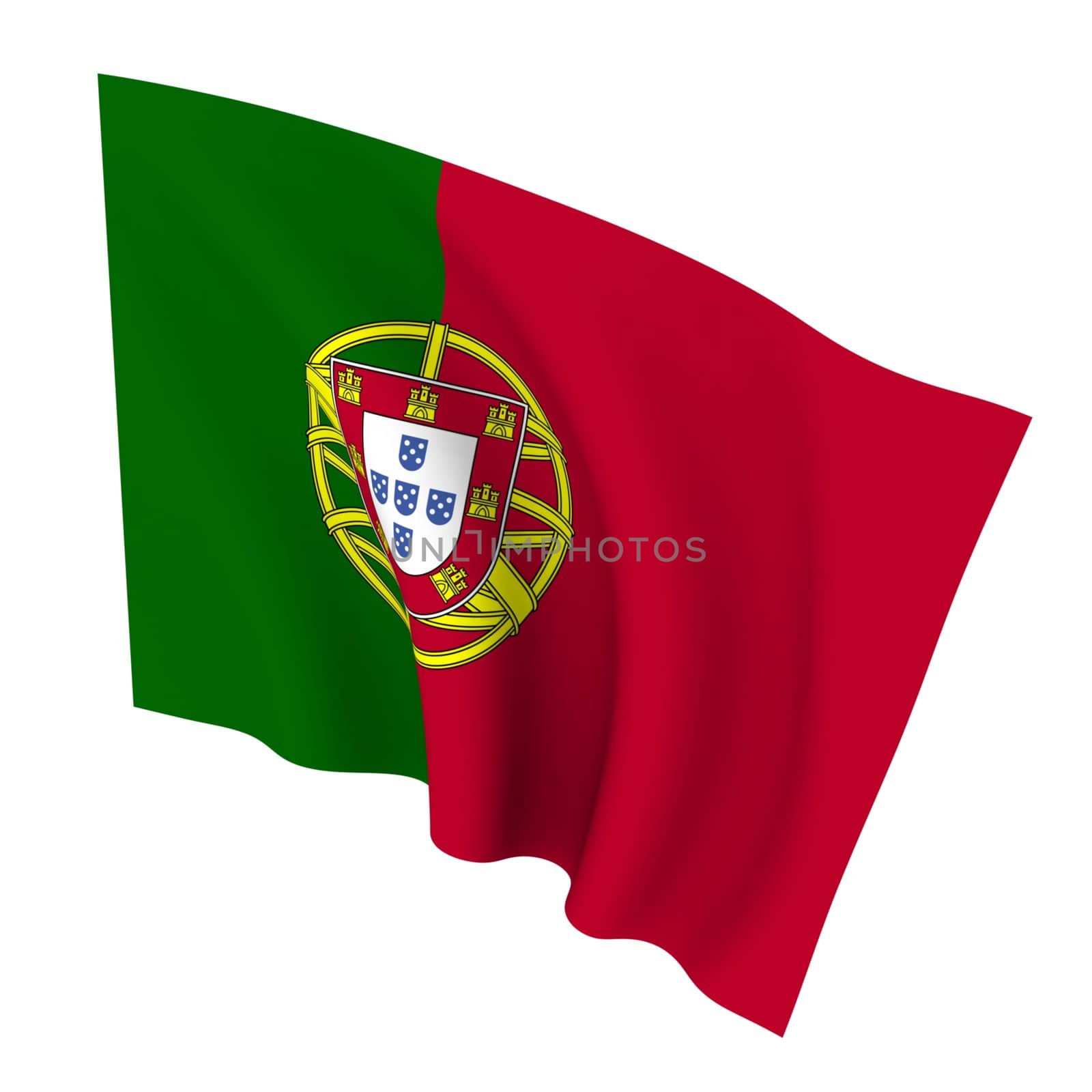 Beautiful flag on a white background