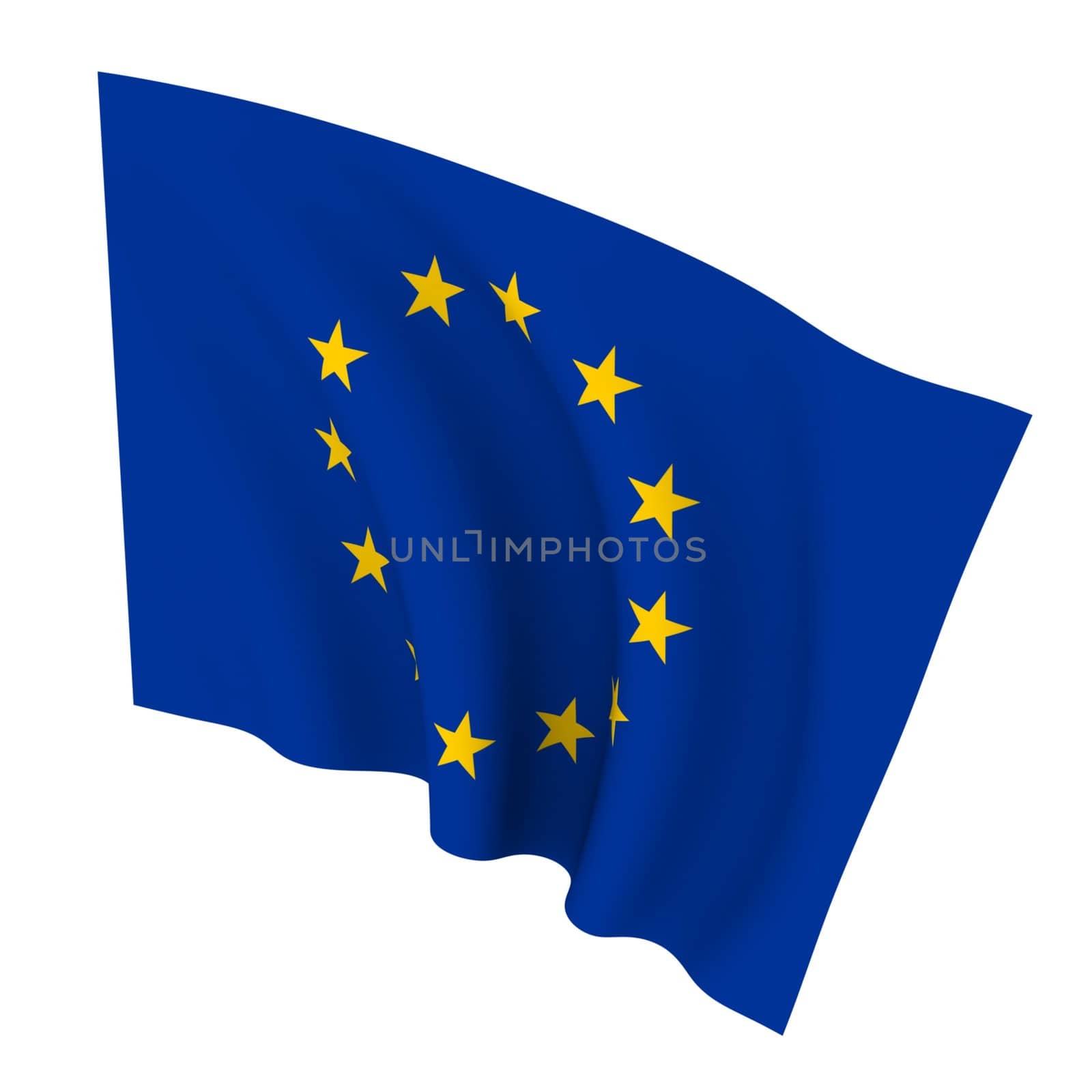 Beautiful flag on a white background