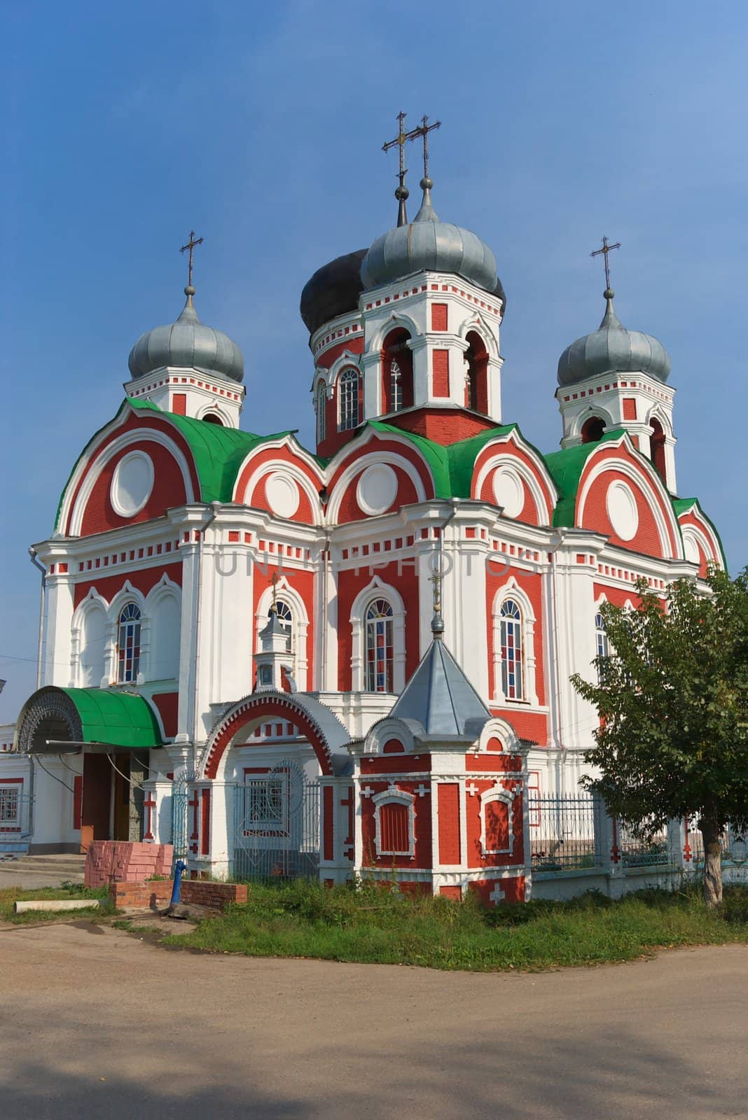 old-time church, belonging to russian orthodox kirk