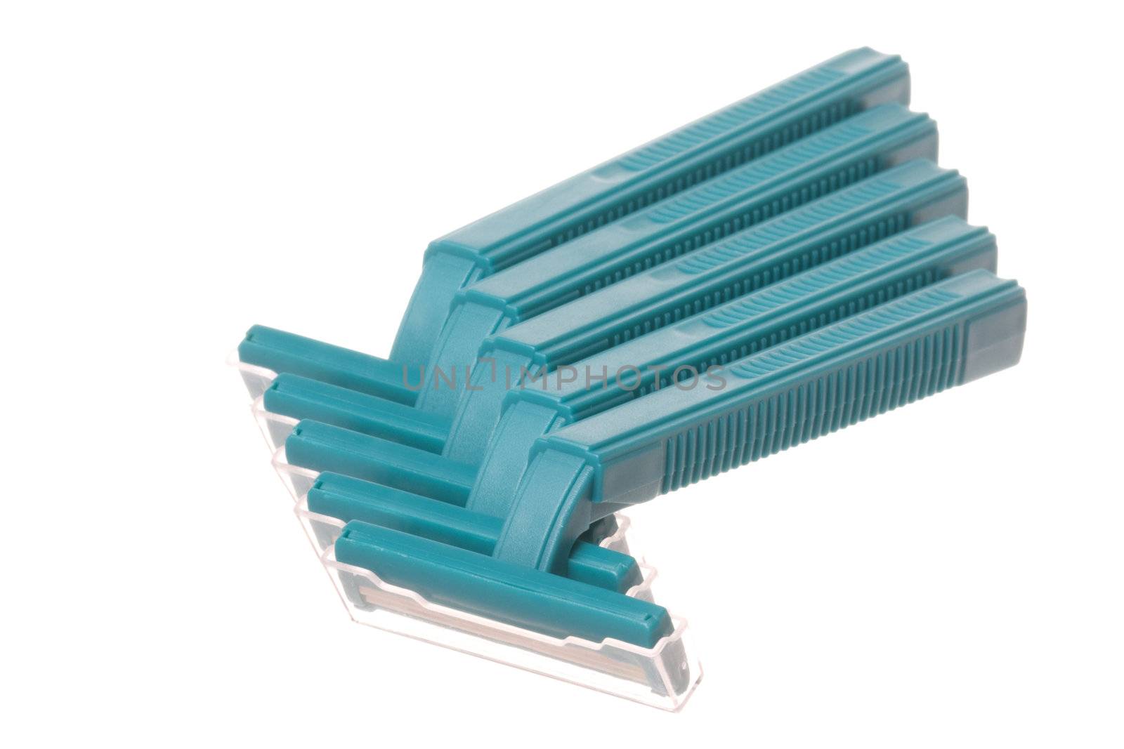 Disposable Razors Isolated by shariffc