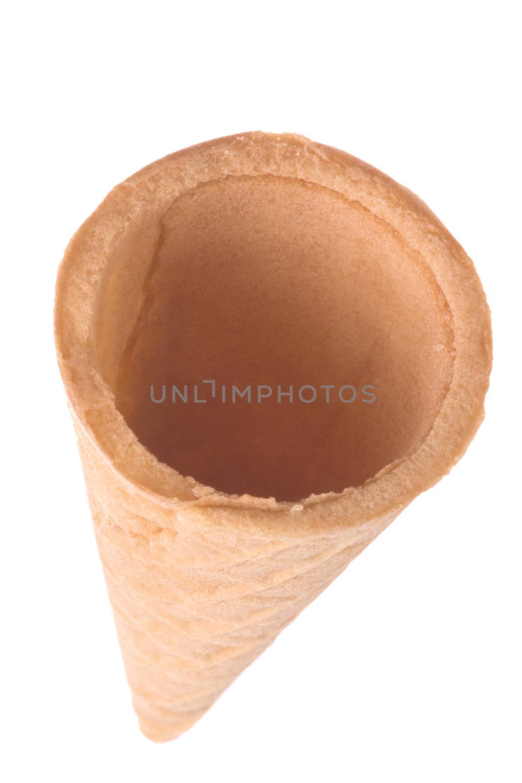 Isolated image of an ice cream cone.