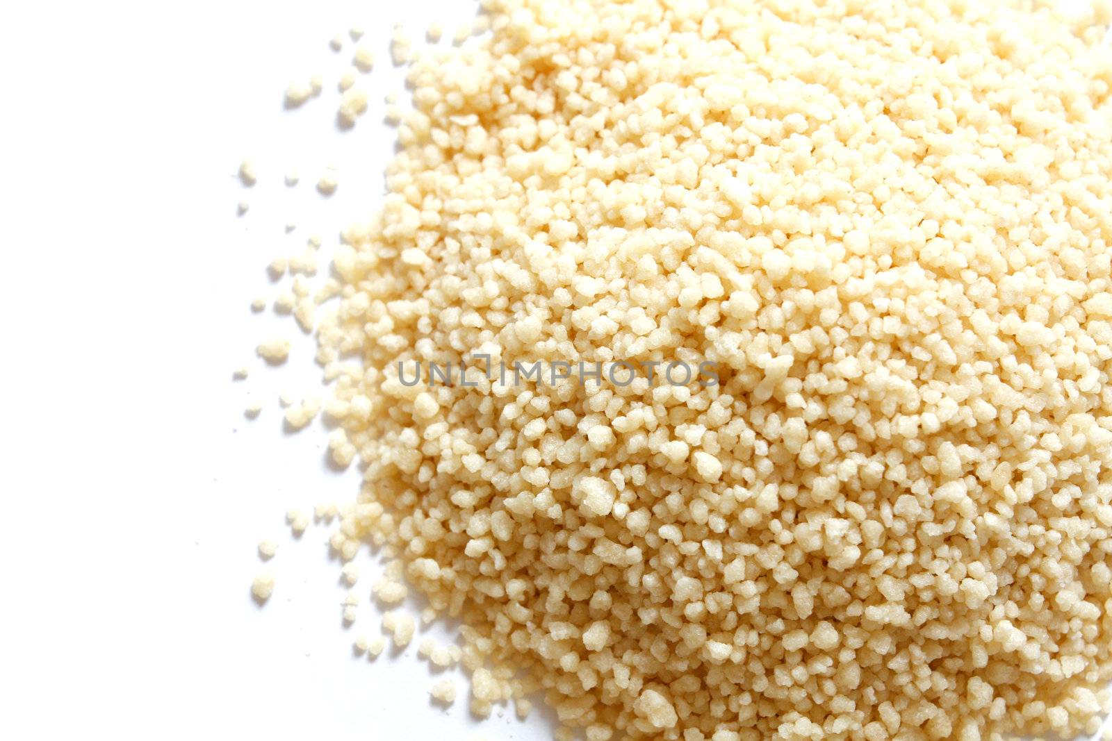 Couscous isolated on a white background