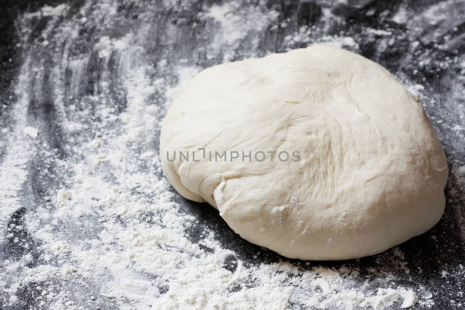 Dough on a counter top done