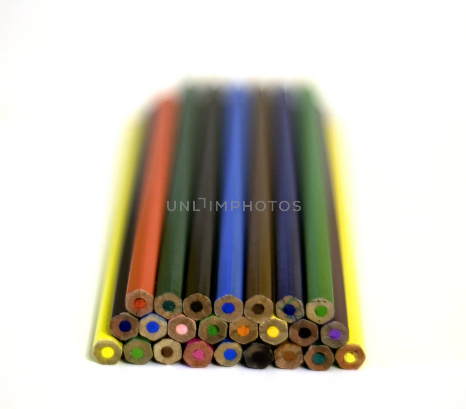 Set of bright colour pencils by mafffutochka