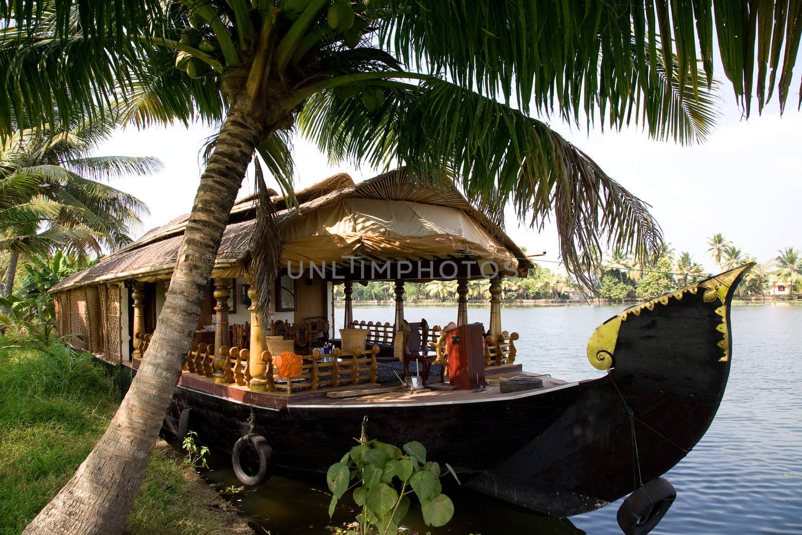 House boat in backwaters by alex_garaev