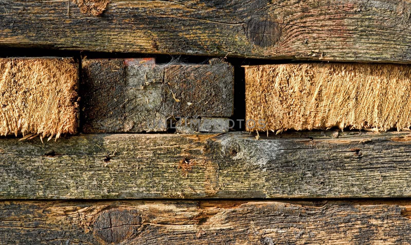  texture of dirty old wood pieces in rectangles