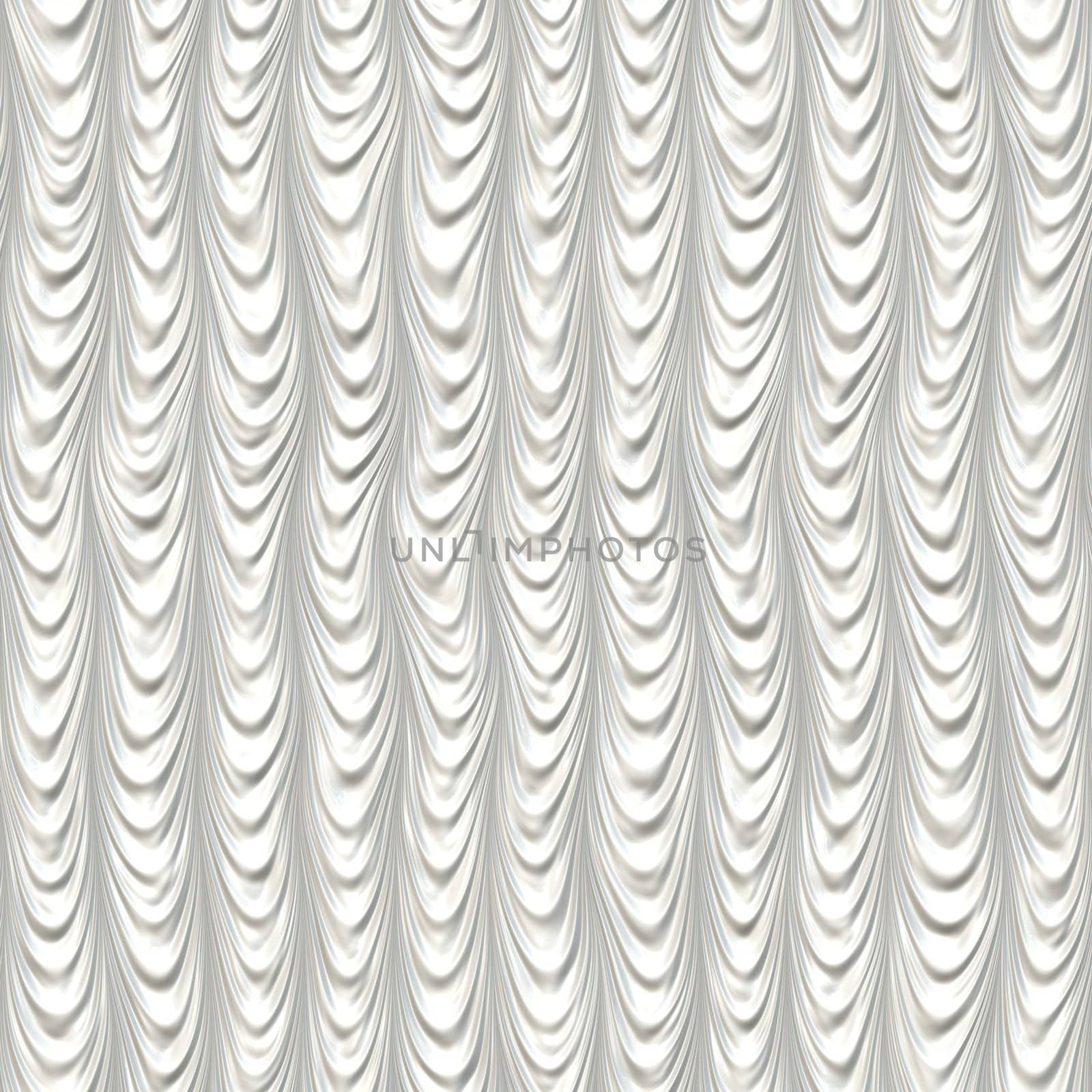 seamless 3d texture of hanging white curves