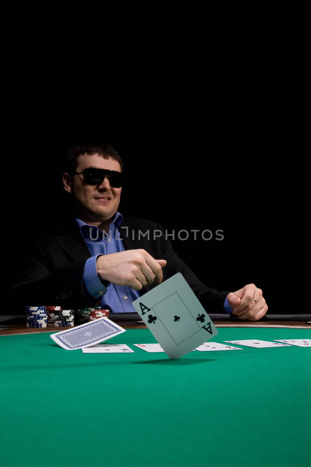 Stylish poker man by alex_garaev