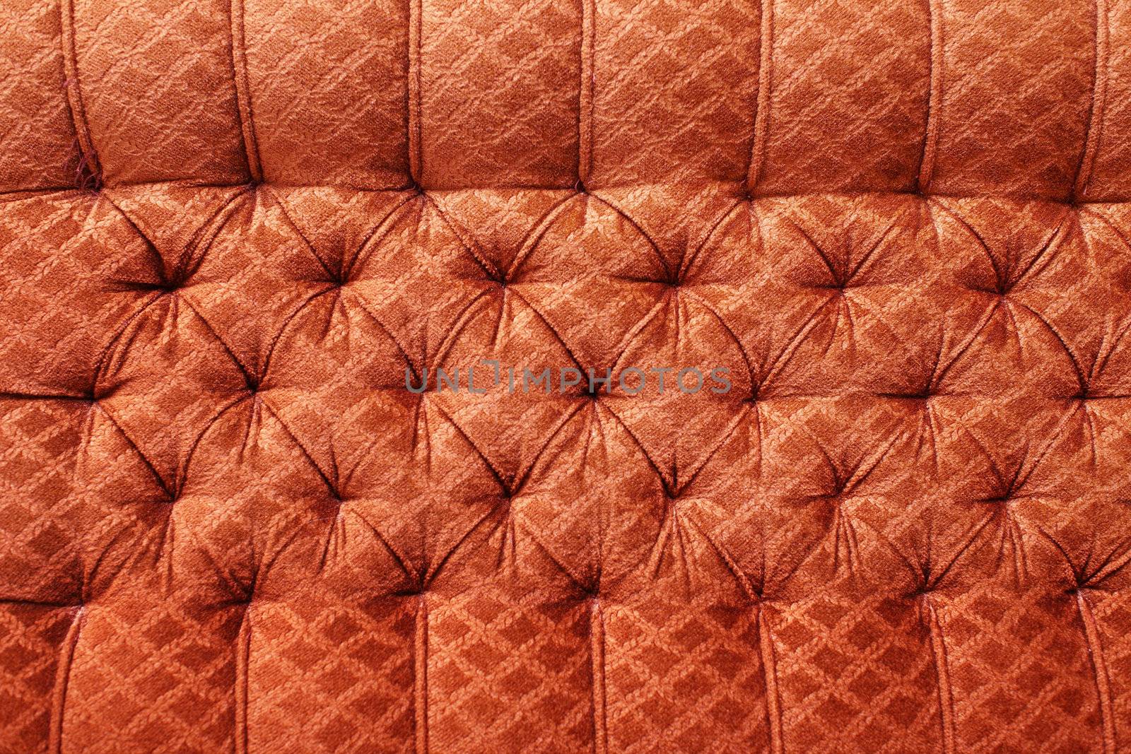 Bright red antique furniture upholstery - the background