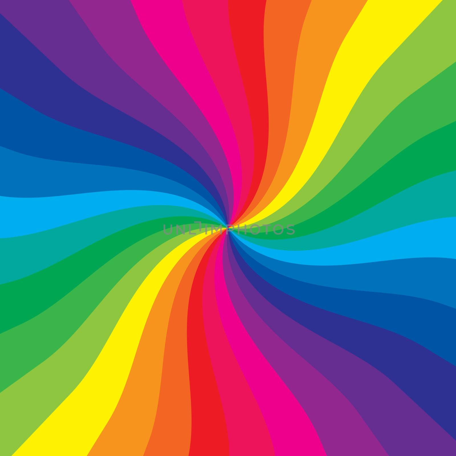 Rainbow burst makes a very colorful background 