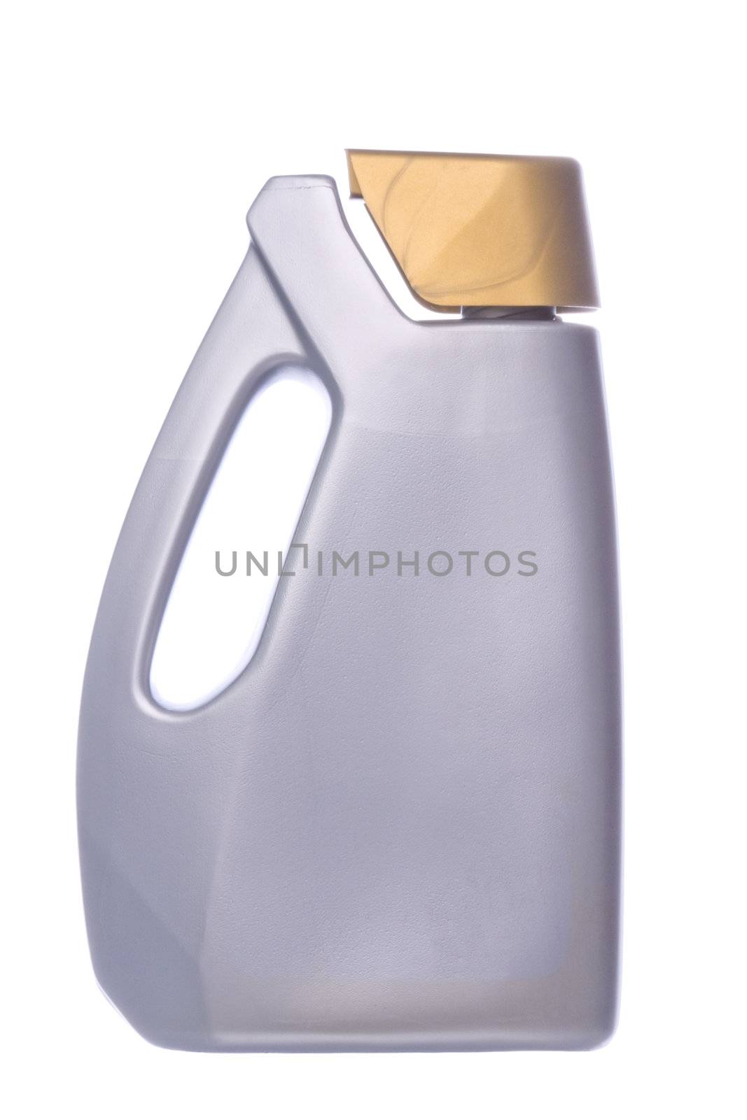Isolated image of an engine oil can.