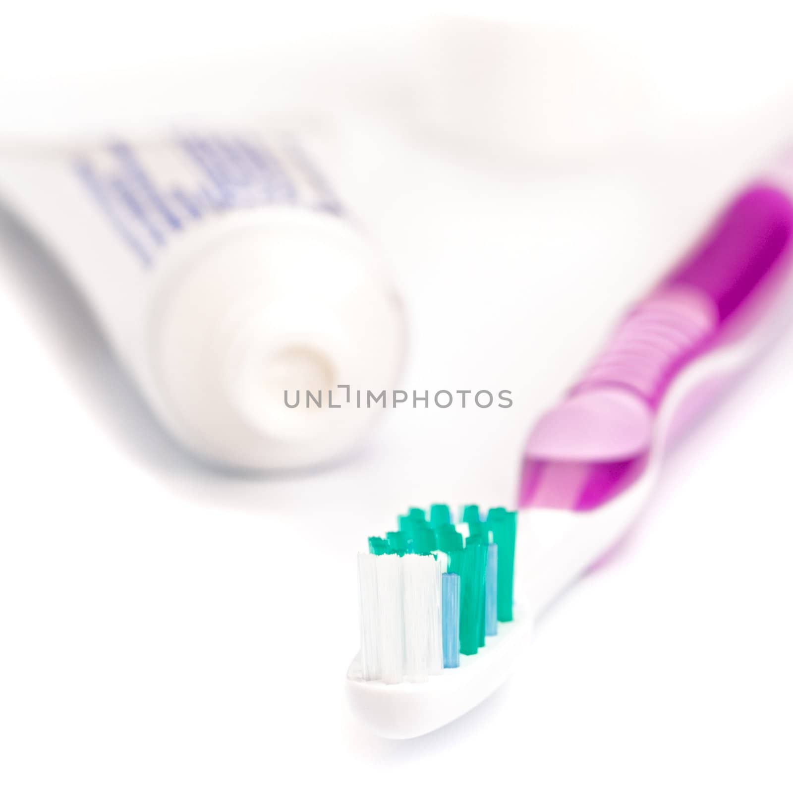 toothpaste and toothbrush by marylooo