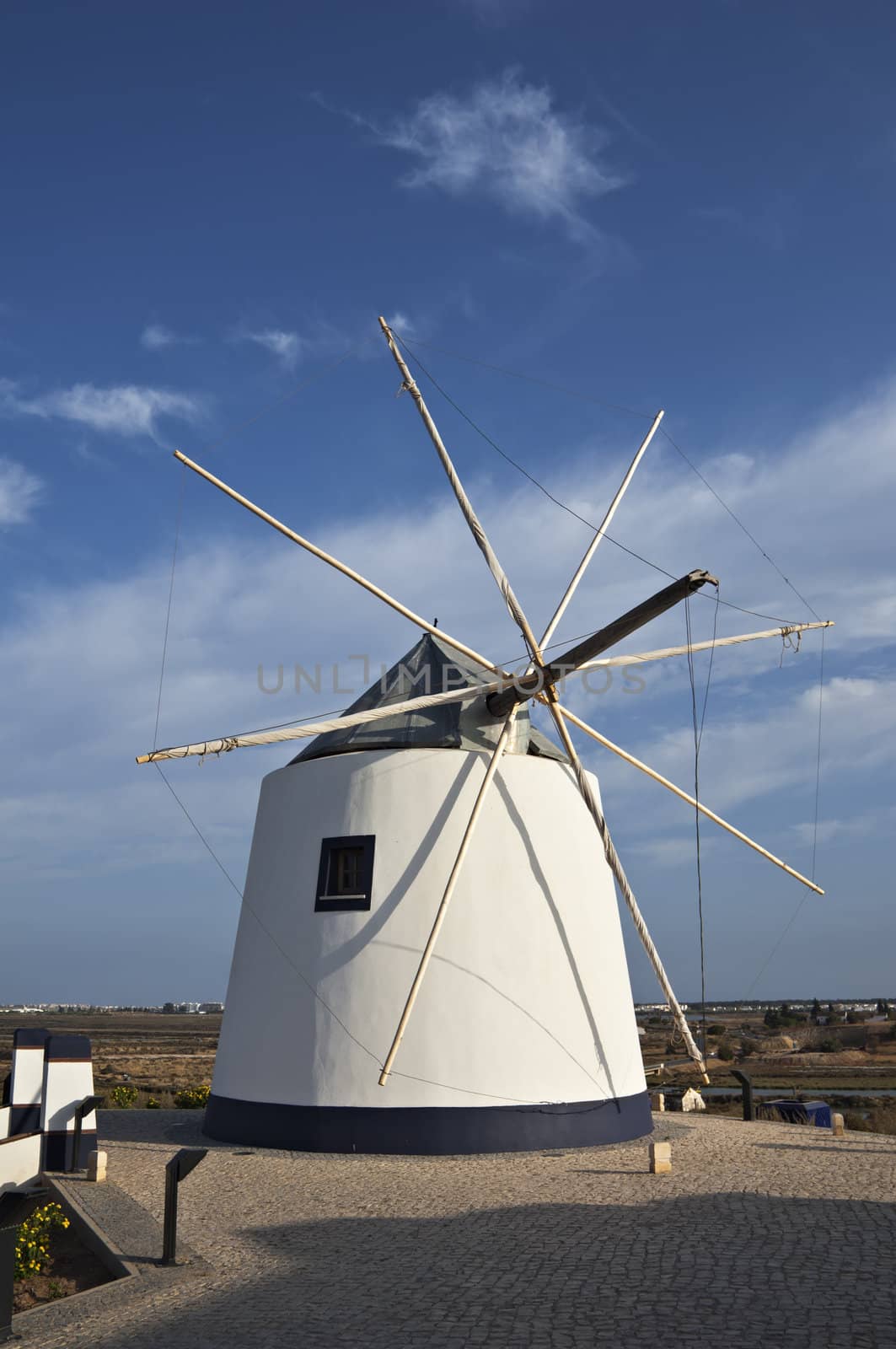 Old windmill in Castro Marim, Algarve, Porugal