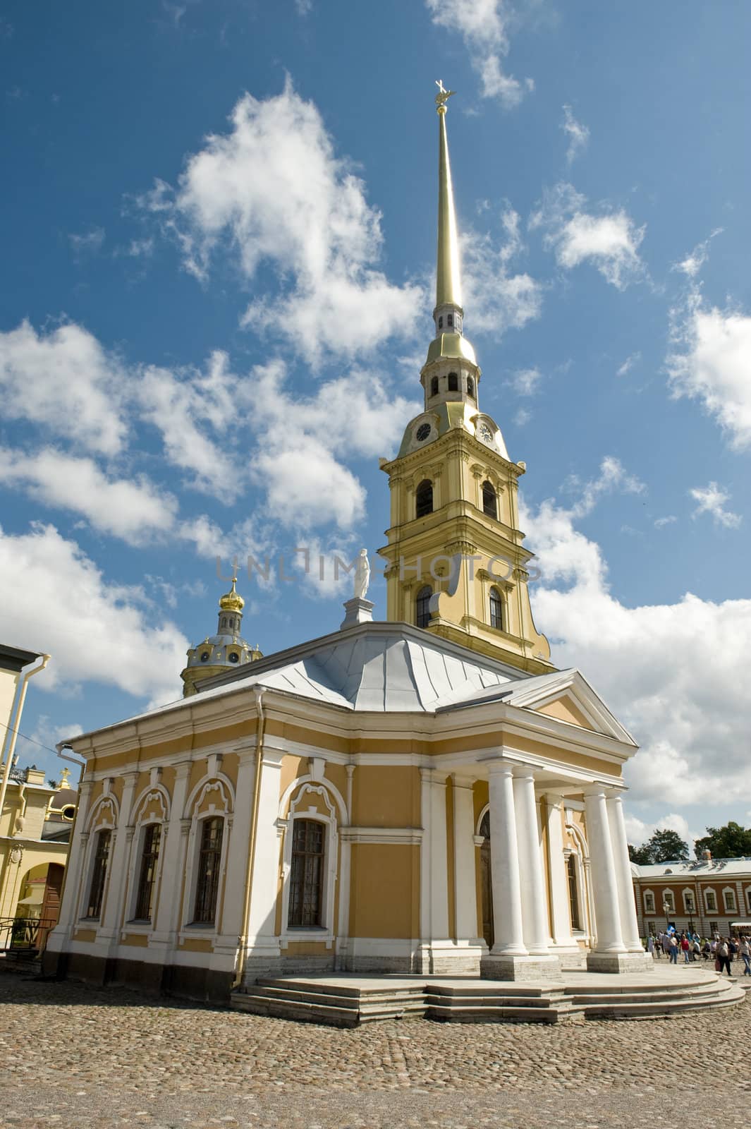 St. Peter and Pavel's cathedral in the Peter and Paul Fortress in St.-Petersburg, Russia