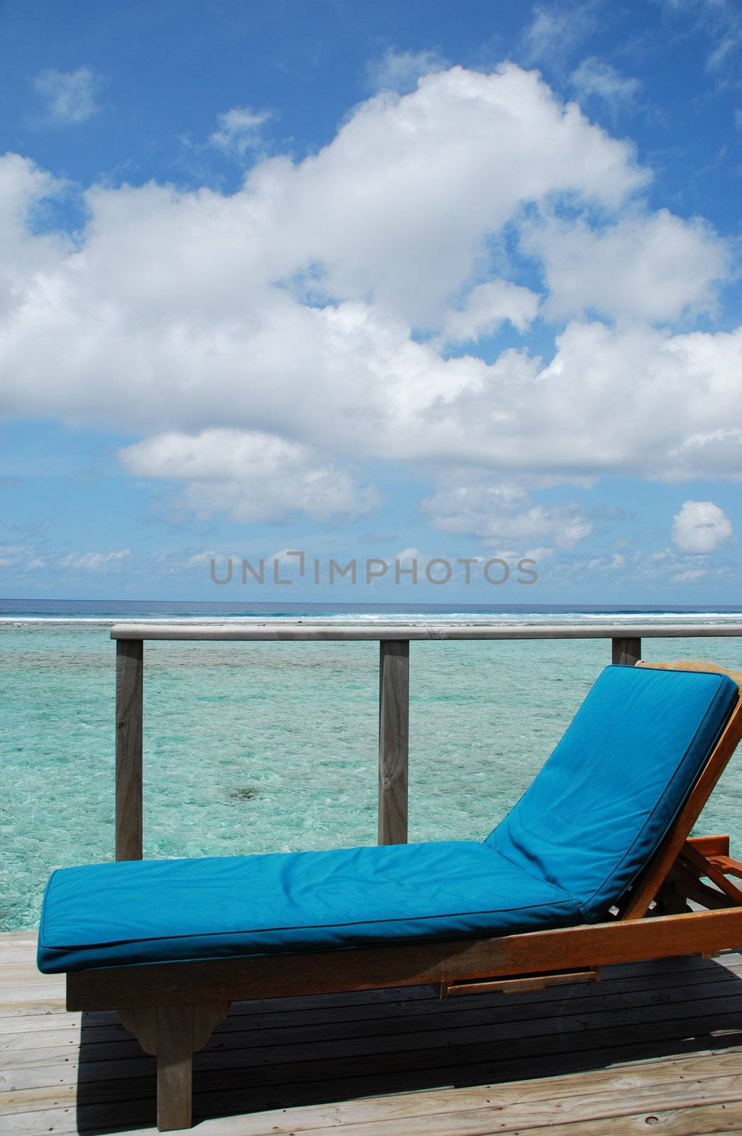 Seascape and clouscape from water villa in Maldives by luissantos84