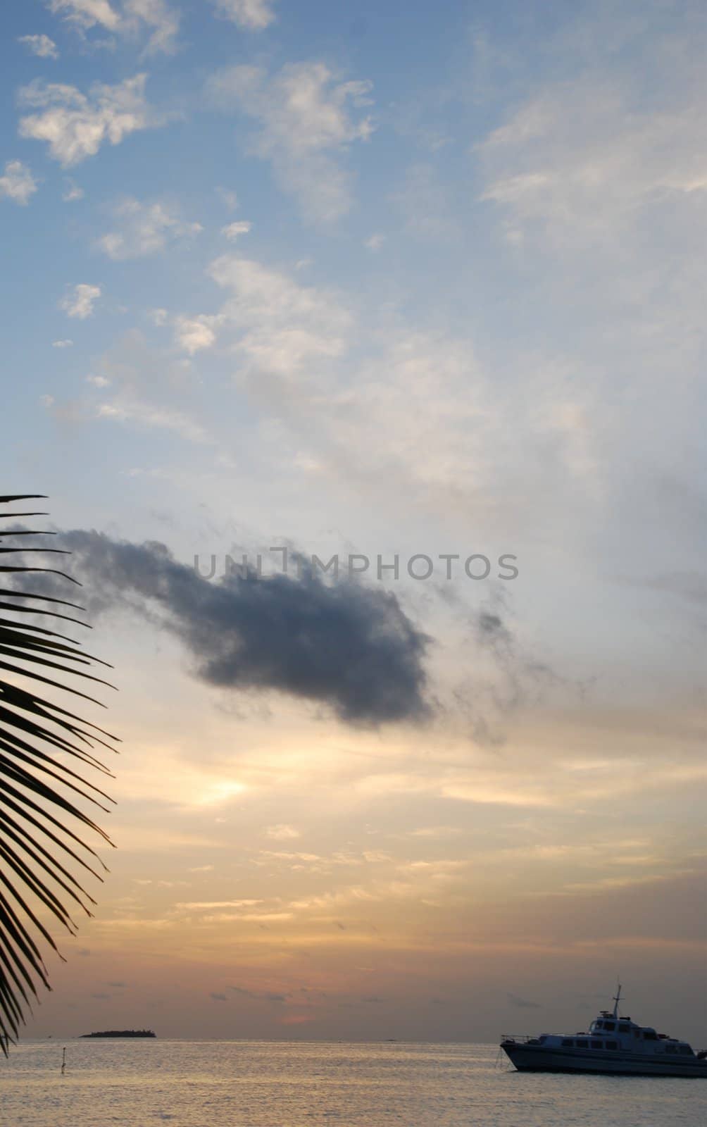 Beautiful sunset on a tropical beach by luissantos84