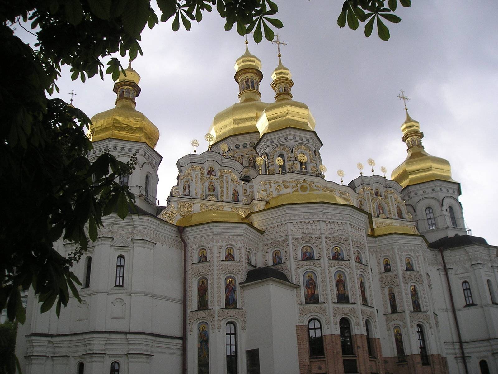 Kievo-Pecherskaya Lavra is architecture, rligious, and historical sight of Kiev and Ukraine