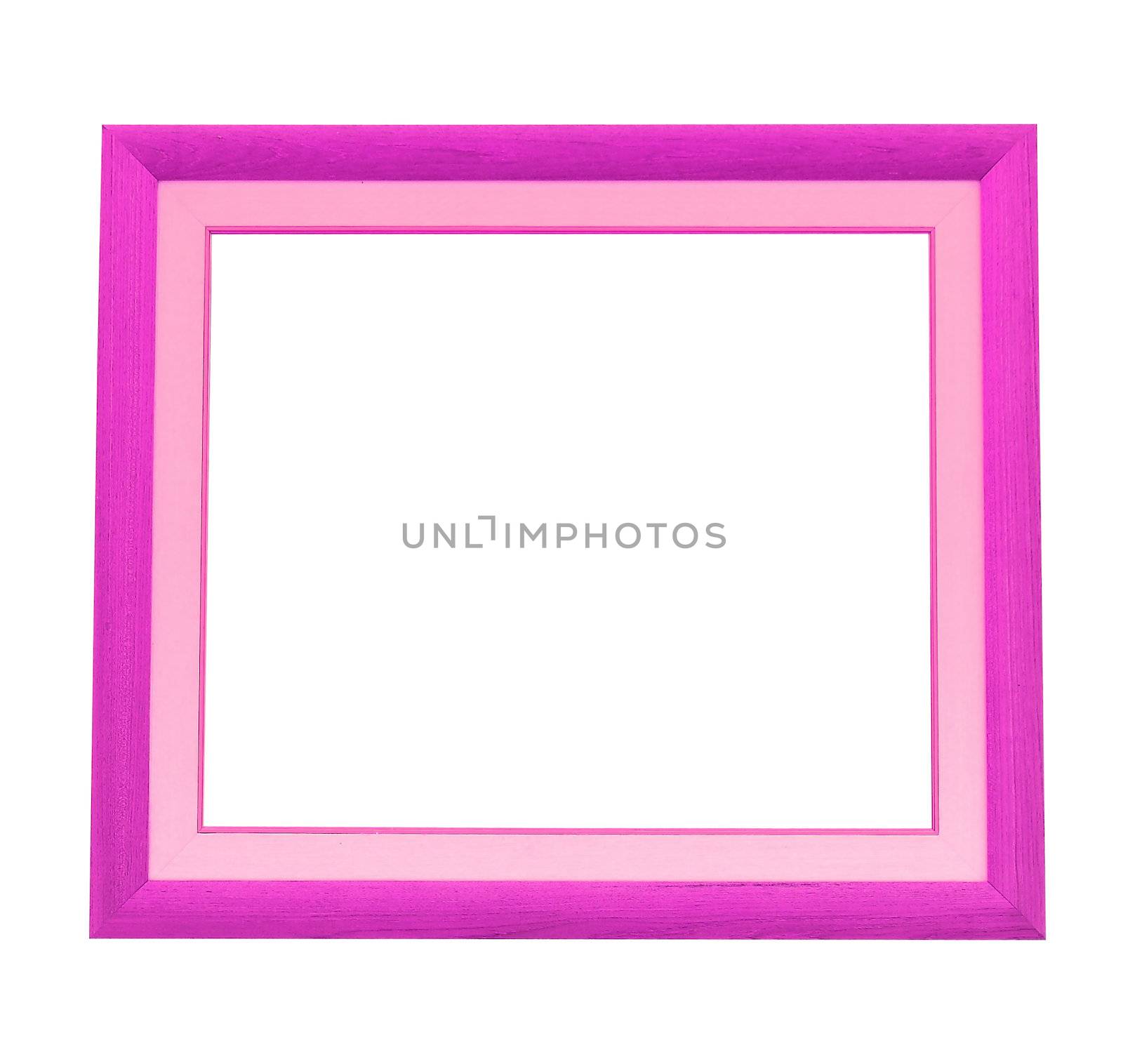 a photo of wooden pink frame