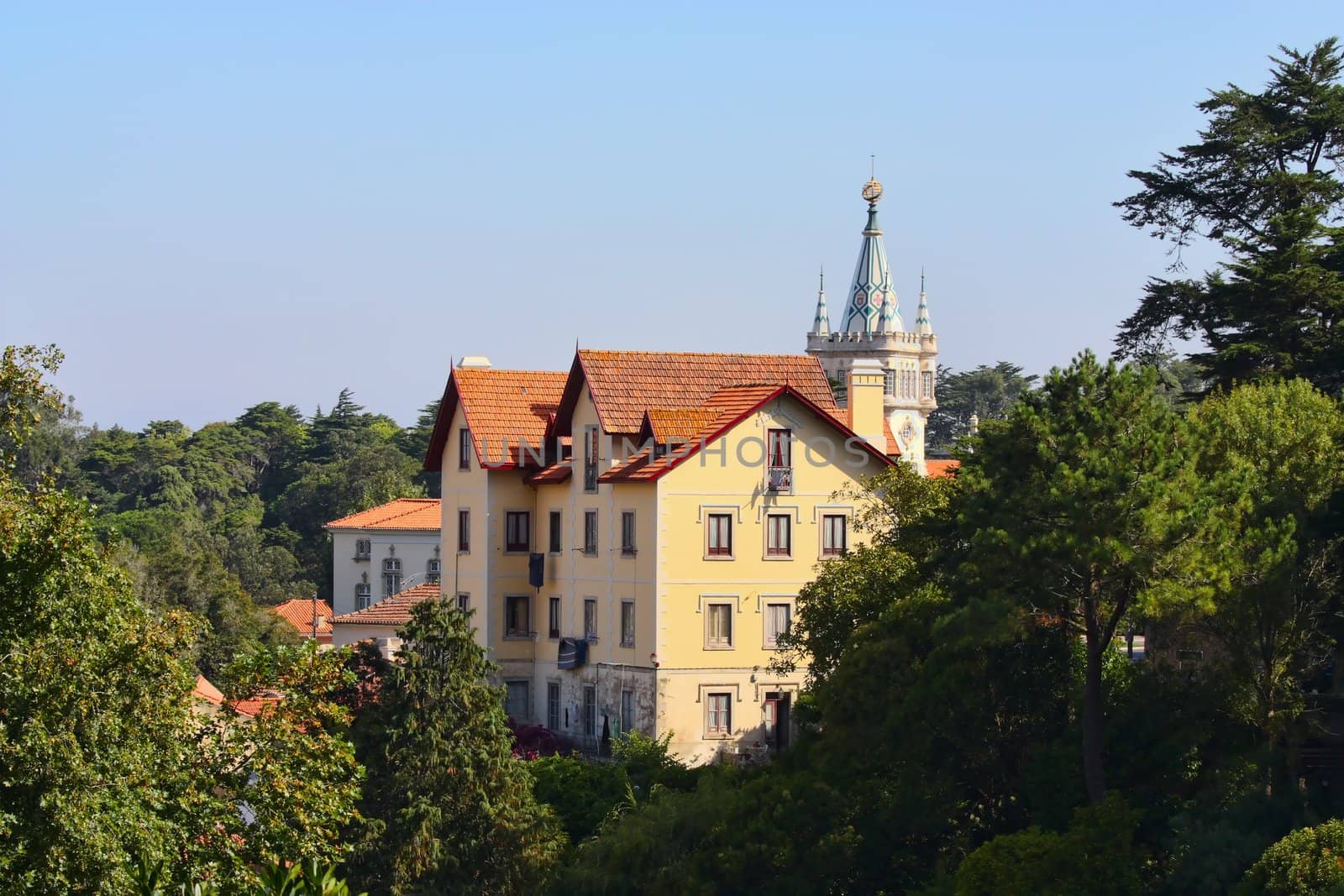  baroque tower castle of sintra's city hall by kalnenko